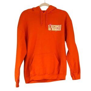 5 Seconds of Summer 2023 World Tour Orange Pullover Concert Hoodie